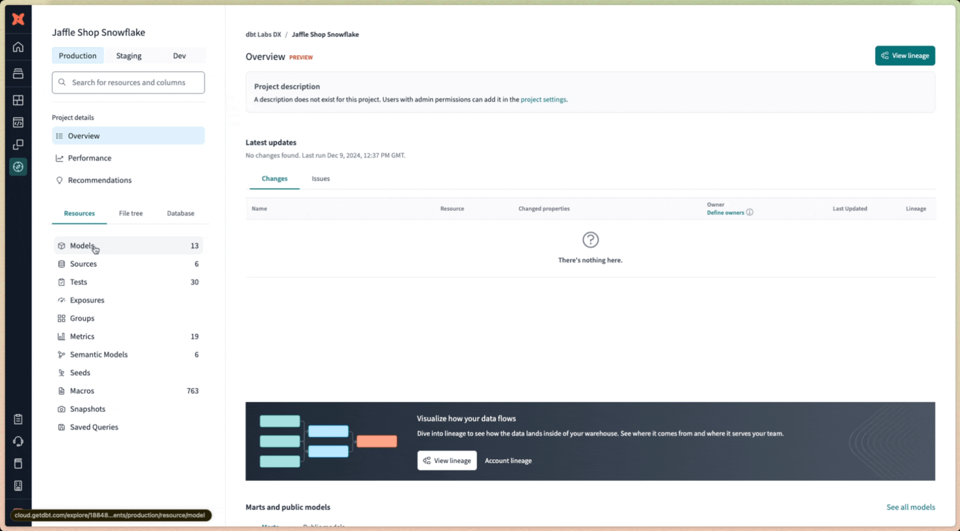 Access data health signals in multiple places in dbt Catalog.