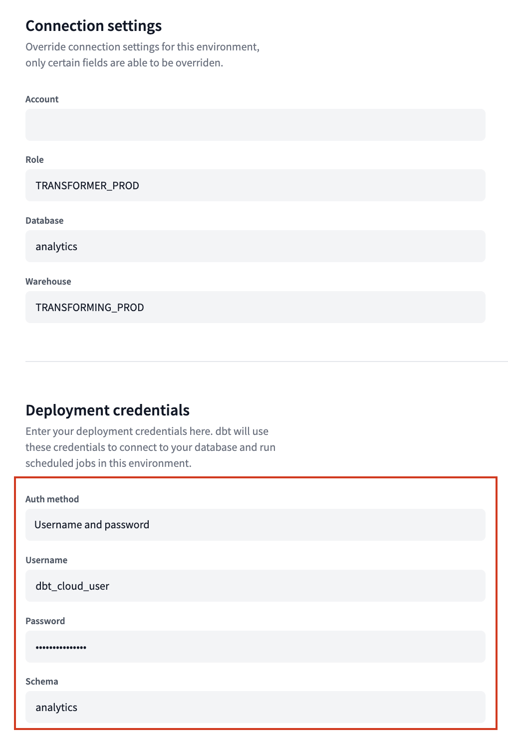 Confirm your deployment credentials in your environment settings page. Confirm your deployment credentials in your environment settings page.